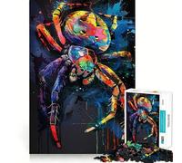 Rompecabezas de 1000 Piezas con diseño de araña Estilo Pop Art para Adolescentes Desarrolla la Mente y estimula el Tiempo Libre Diseño de Bordes precisos Regalo Original 38x52cm