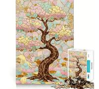 Rompecabezas de 1000 Piezas con diseño de árbol de Caramelos en Mosaico,Corte preciso,decoración,Juego Mental,Regalo,Tiempo de Juego Relajante,Actividad de cumpleaños (50x75cm)