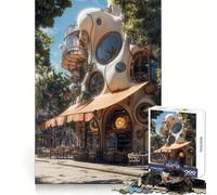 Rompecabezas de 1000 Piezas con diseño de Arquitectura de cafetería Original para Adolescentes Desarrolla la lógica y Permite un Entretenimiento Relajado Requiere una unión precisa