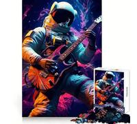Rompecabezas de 1000 Piezas con diseño de Astronauta y Guitarra para Adolescentes Ideal para Entrenar la concentración, Relajarse y Encontrar el Equilibrio Perfecto Un Regalo estupendo (50x75cm)