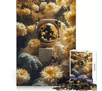Rompecabezas de 1000 Piezas con diseño de astronautas para Adultos Un desafío Mental para Disfrutar en Silencio Corte preciso (50x75cm)