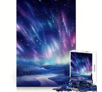 Rompecabezas de 1000 Piezas con diseño de Aurora Boreal arcoíris para Adolescentes Juguete Inteligente para Jugar en Interiores Corte preciso (38x52cm)
