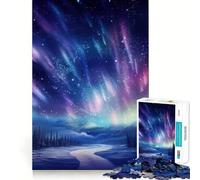Rompecabezas de 1000 Piezas con diseño de Aurora Boreal arcoíris para Adolescentes Juguete Inteligente para Jugar en Interiores Corte preciso (38x52cm)