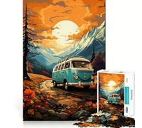 Rompecabezas de 1000 Piezas con diseño de autobús VW Retro para Adolescentes, Ideal para ejercitar la lógica Juguete Divertido para Interiores Diseño Premium Regalo Memorable (38x26cm)