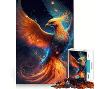 Rompecabezas de 1000 Piezas con diseño de Ave fénix para Adolescentes Juguete de lógica sólida, diversión Tranquila, Corte de precisión, Regalo increíble (50x75cm)