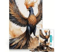 Rompecabezas de 1000 Piezas con diseño de Aves míticas en Acuarela para Adultos Ideal para Mejorar la Memoria y Disfrutar de Momentos de Paz Diseño para armar Regalo Premium (38x52cm)