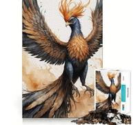 Rompecabezas de 1000 Piezas con diseño de Aves míticas en Acuarela para Adultos Juego de ingenio para relajar la Mente Bordes Afilados Regalo Premium (50x75cm)