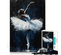 Rompecabezas de 1000 Piezas con diseño de Bailarina,póster Moderno,Bordes Finos,Rompecabezas de lógica,Juego de Ocio,Regalo Divertido de cumpleaños (50x75cm)