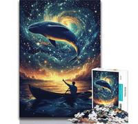 Rompecabezas de 1000 Piezas con diseño de Ballenas Ideal para Adultos y Adolescentes Entrena tu Cerebro y Tus Manos Regalos para Amigos y Familiares 50x75cm