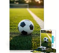 Rompecabezas de 1000 Piezas con diseño de balón de fútbol en un Campo para Adultos y Adolescentes Juguete de lógica sólida Divertido y silencioso Corte de precisión Elige tu Deseo de Papá Noel