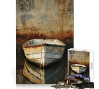 Rompecabezas de 1000 Piezas con diseño de Barco fotográfico para Adolescentes Juguete de lógica sólida, diversión Tranquila, Corte de precisión, Regalo increíble (38x26cm)