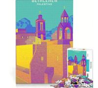 Rompecabezas de 1000 Piezas con diseño de Belén, Palestina, Juguete Educativo, Ideal para Reducir el estrés y Fortalecer el Amor en Pareja 38x52cm