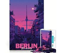 Rompecabezas de 1000 Piezas con diseño de Berlín,estética Urbana,Corte preciso,Juguete para desarrollar la Capacidad cognitiva,Juego Relajante para el Tiempo de Juego,Regalo de cumpleaños (50x75cm)