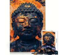 Rompecabezas de 1000 Piezas con diseño de Buda para Adolescentes Ejercicio cognitivo Actividad de Ocio Sin Bordes ásperos Regalo de Temporada (38x26cm)