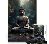 Rompecabezas de 1000 Piezas con diseño de Buda Zen del Bosque Budista para Adultos Ideal para estimular el Pensamiento lógico y brindar Momentos de relajación Cierre sin Costuras