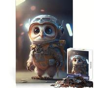 Rompecabezas de 1000 Piezas con diseño de búho Espacial Astronauta para adultosEntrenamiento Mental, diversión Relajante, Corte Uniforme, (50x75cm)
