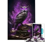 Rompecabezas de 1000 Piezas con diseño de búho Steampunk sobre Libros con Magia Ideal para Juegos educativos Juguete desafiante para Juegos educativos Regalos para cumpleaños tamaño 75x50cm