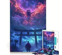 Rompecabezas de 1000 Piezas con diseño de búho y Puerta Torii para Adolescentes Juguete de lógica para armar Diversión con Corte de precisión Regalo Elegante 38x26cm