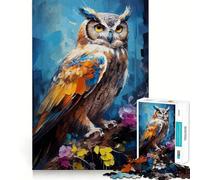 Rompecabezas de 1000 Piezas con diseño de búhos y Fauna Silvestre para Adolescentes Ideal para estimular la Memoria, Jugar y Relajarse Bordes Ajustados Regalo Premium (50x75cm)