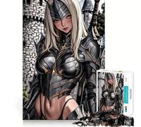 Rompecabezas de 1000 Piezas con diseño de Caballero Rubio de Anime,Corte preciso,Juego Mental,Regalo fácil de Jugar,Regalo Divertido de cumpleaños 50x75cm