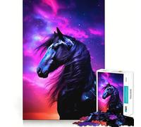 Rompecabezas de 1000 Piezas con diseño de Caballo para Adolescentes Mejora la Memoria, relaja la Mente y CREA un Regalo Original (38x26cm)
