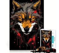 Rompecabezas de 1000 Piezas con diseño de Cabeza de Lobo Salvaje para Adolescentes Estimula la Mente Divertido,con Cierre Seguro y sin Piezas Sueltas Una Forma entretenida de Pasar el Tiempo Libre