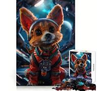 Rompecabezas de 1000 Piezas con diseño de Cachorro Astronauta y Traje Espacial para Adultos Juguete para estimular la lógica, Ideal para Momentos de unión Regalo de Primera Calidad 38x52cm