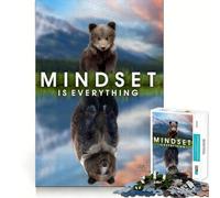 Rompecabezas de 1000 Piezas con diseño de Cachorro de Oso,póster con Corte Exacto,Juego de lógica,Juego Relajante, (38x26cm)