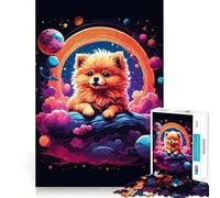 Rompecabezas de 1000 Piezas con diseño de Cachorros de Pomerania para Adolescentes Juguete Educativo para Disfrutar en Familia Corte de Calidad (50x75cm)