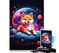 Rompecabezas de 1000 Piezas con diseño de Cachorros Shiba Inu para Adultos Juguete de lógica Mental para aliviar la tensión Corte Firme 38x52cm