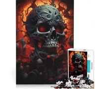Rompecabezas de 1000 Piezas con diseño de Calavera psicodélica Juegos relajantes para desestresar el intelecto colección de Artistas Bellas Artes 50x75cm