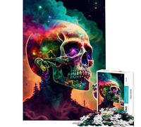 Rompecabezas de 1000 Piezas con diseño de Calavera psicópata desafío de Inteligencia Cerebral Juguetes adictivos Juego práctico Regalo de cumpleaños Regalos de Amigo Invisible (tamaño 38x26cm)