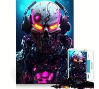 Rompecabezas de 1000 Piezas con diseño de Calavera y Astronauta para Adultos Recall Upgrade Stress Relief Tight Cut Santa Wish Pick 50x75cm
