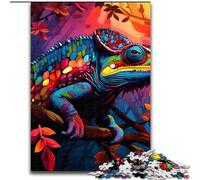 Rompecabezas de 1000 Piezas con diseño de camaleón, Ideal para Adolescentes, para fomentar la unión Familiar, para el Cerebro y como Regalo de decoración del hogar (tamaño: 50x75cm)