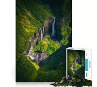 Rompecabezas de 1000 Piezas con diseño de cañón y Cascada Juguete Creativo con componentes Resistentes y de Corte Limpio Ideal para Llevar de Viaje Juego Mental (38x26cm)