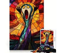 Rompecabezas de 1000 Piezas con diseño de Cara aterradora y gritos para Adolescentes Juguete Mental para Momentos de Paz Corte Premium Regalo artístico (38x52cm)
