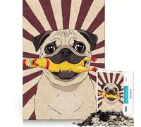 Rompecabezas de 1000 Piezas con diseño de Carlino y Pollo de Goma para Adultos Ideal para Mejorar la Memoria y divertirse Juntos Bordes precisos Regalo de Temporada (50x75cm)