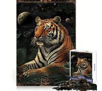 Rompecabezas de 1000 Piezas con diseño de Carta del Tarot del Tigre para Adolescentes Juguete Inteligente para Fortalecer los Lazos Familiares Piezas de colección con Corte preciso 38x52cm