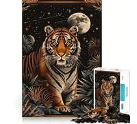 Rompecabezas de 1000 Piezas con diseño de Carta del Tarot del Tigre para Adultos, Juguete para ejercitar la Mente, Juego en Grupo, diseño nítido, Regalo Encantador 38x52cm