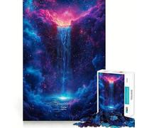 Rompecabezas de 1000 Piezas con diseño de Cascada del Signo Acuario para Adultos Regalos, Juguete para desarrollar la Habilidad y aliviar el estrés Corte Exacto Lista de Deseos de Papá Noel 50x75cm