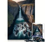 Rompecabezas de 1000 Piezas con diseño de Cascada para Adolescentes Ideal para desarrollar la concentración, Relajarse y Jugar a entrelazar Objetos Un Regalo Memorable (38x26cm)