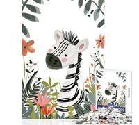 Rompecabezas de 1000 Piezas con diseño de Cebra ilustrada Ideal para Decorar el hogar Juguetes Regalos para Amigos Secretos Juegos educativos interacción Entre Padres e Hijos tamaño 38x52cm