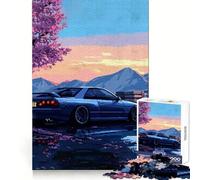 Rompecabezas de 1000 Piezas con diseño de cerezos en Flor para Adultos Ideal para Practicar el razonamiento,Disfrutar en Silencio y con Bordes Fiestas 50x75cm