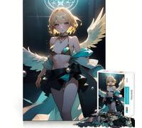Rompecabezas de 1000 Piezas con diseño de Chica Anime ángel para Adultos Diversión y Entrenamiento Mental, Corte láser Actividad Relajante para Grupos en Interiores (38x52cm)