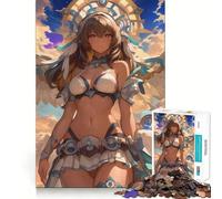 Rompecabezas de 1000 Piezas con diseño de Chica Anime angelical Juguete Creativo para desarrollar Habilidades Cierre Seguro sin Piezas Sueltas Actividad para Compartir en Familia (38x52cm)