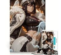 Rompecabezas de 1000 Piezas con diseño de Chica Anime con Fantasmas en un Ambiente de Halloween Ideal para estimular la concentración Diversión Garantizada Corte láser para un Ajuste Actividad