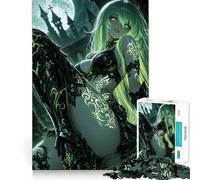 Rompecabezas de 1000 Piezas con diseño de Chica Anime en un Entorno de fantasía Oscura Juego para ejercitar la Mente Artesanía de Corte experta Un pasatiempo Fascinante para los Momentos de Ocio