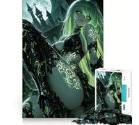 Rompecabezas de 1000 Piezas con diseño de Chica Anime en un Escenario de fantasía Oscura Juguete Creativo con componentes Resistentes y de Corte Limpio Ideal para Llevar de Viaje Juego Mental