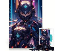 Rompecabezas de 1000 Piezas con diseño de Chica Anime futurista para Adultos Juego de Memoria Cerebral Encaje Huecos Actividad Relajante para un Descanso Mental (50x75cm)
