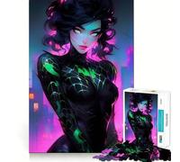 Rompecabezas de 1000 Piezas con diseño de Chica Anime para Adultos Divertido,Ideal para Entrenar la Mente Piezas sin Rebabas y de Corte Limpio Una Actividad entrañable para Compartir en Familia